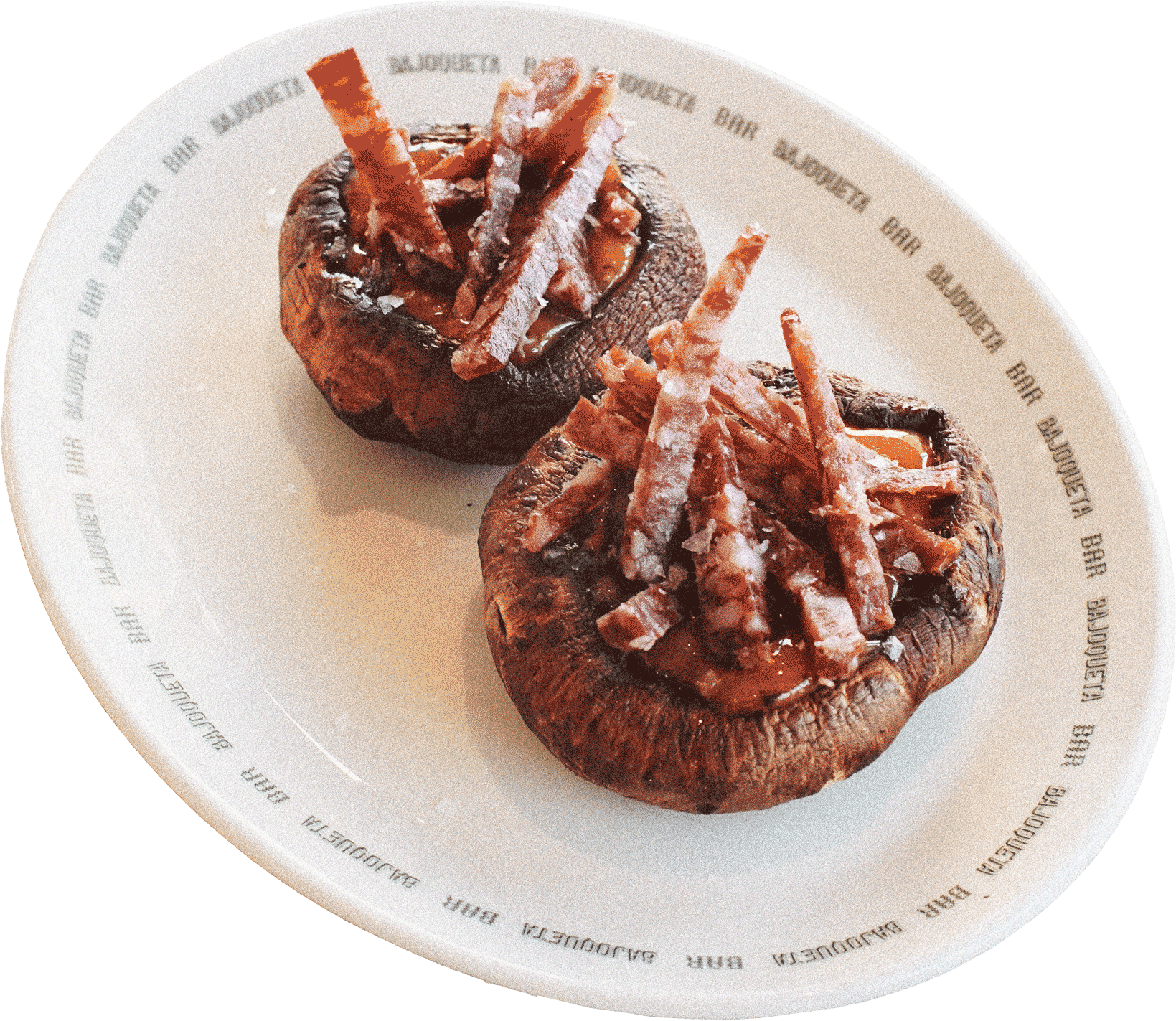 Champis Rellenos de Yema y Salchichón